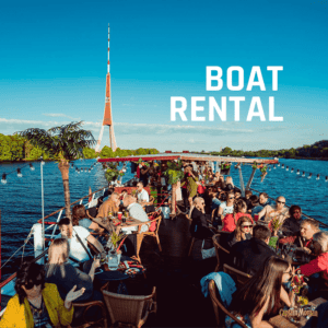 Canal boat "AMBE RĪGA" (Price for 1 hour)