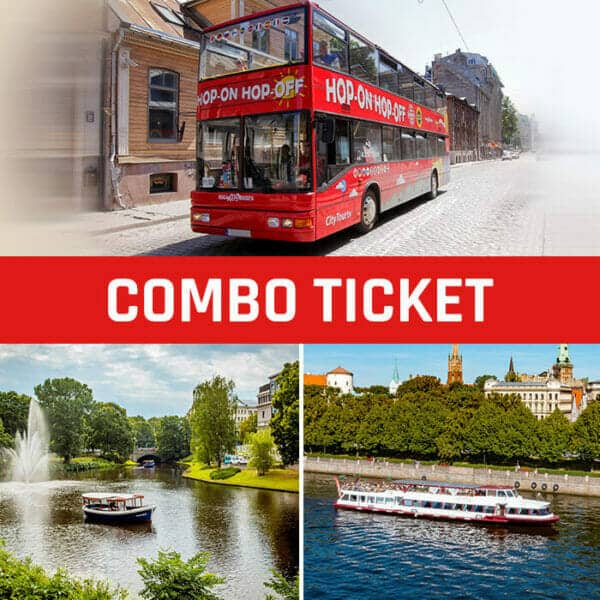 COMBO TICKET Daugava/Riga city canal + CITY TOUR BUS